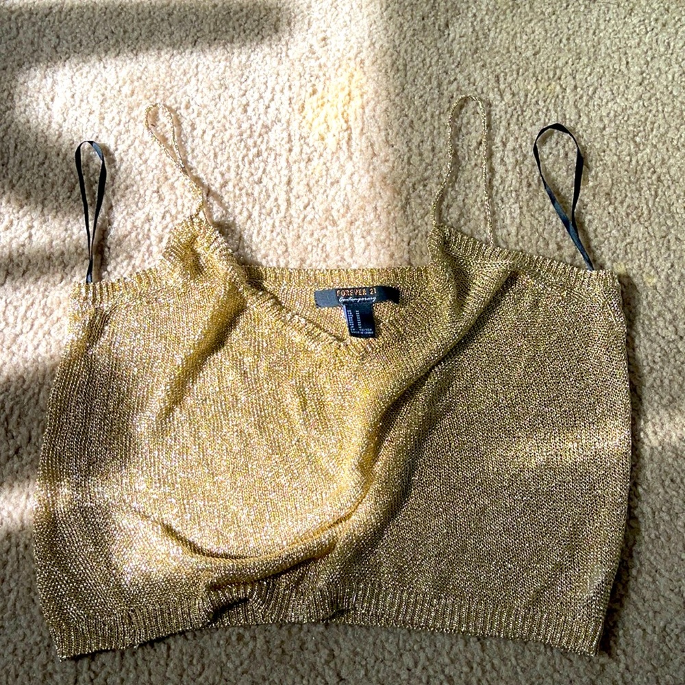 Forever 21 gold camisole,almost new